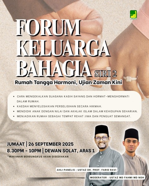 Forum Keluarga Bahagia Siri 2 - Rumah Tangga Harmoni, Ujian Zaman Kini