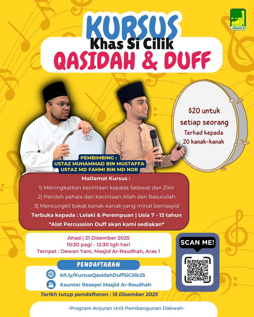 Kursus Qasidah & Duff Khas Si Cilik