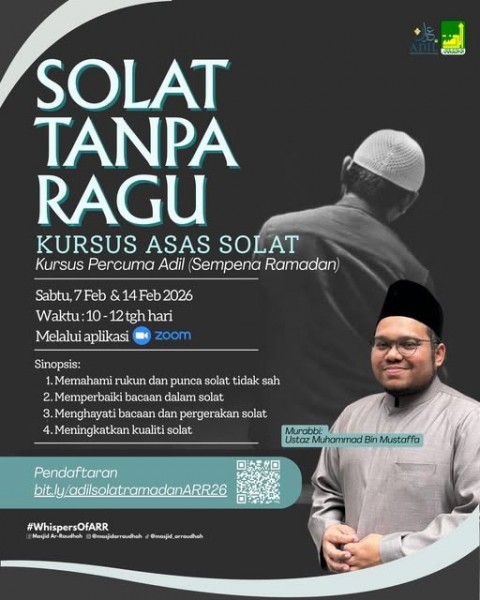 Solat Tanpa Ragu | Kursus Asas Solat -  Sampena Ramadan