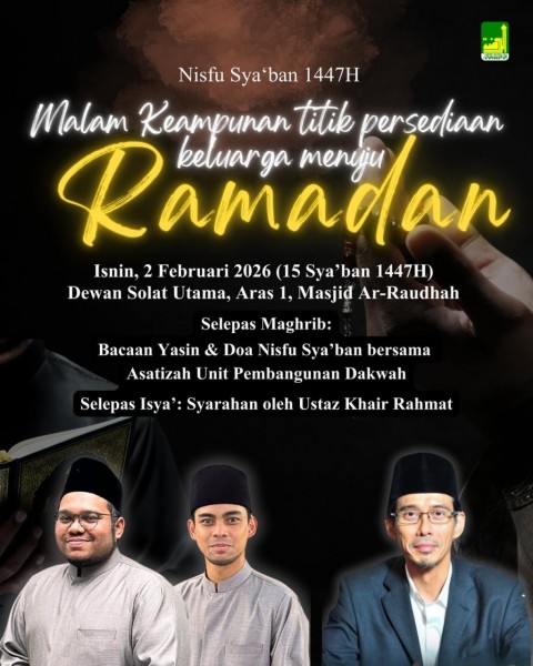 Nisfu Sya\'ban 1447H: Malam Keampunan Titik persediaan keluarga menuju Ramadan