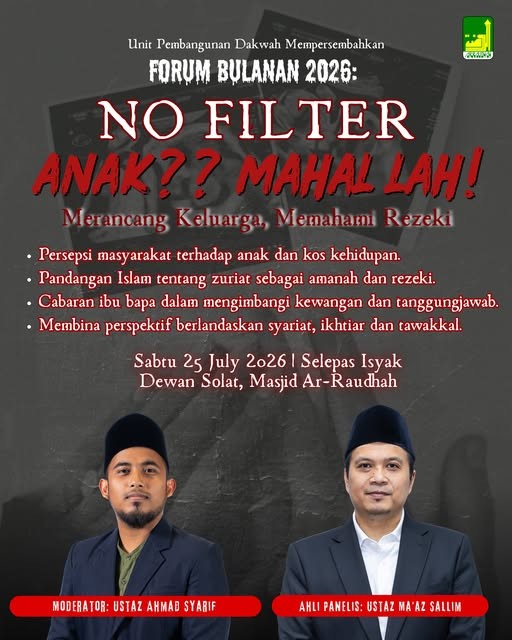 Forum Bulanan 2026: No Filter 'Anak?? Mahal Lah!' | Merancang Keluarga, Memahami Rezeki