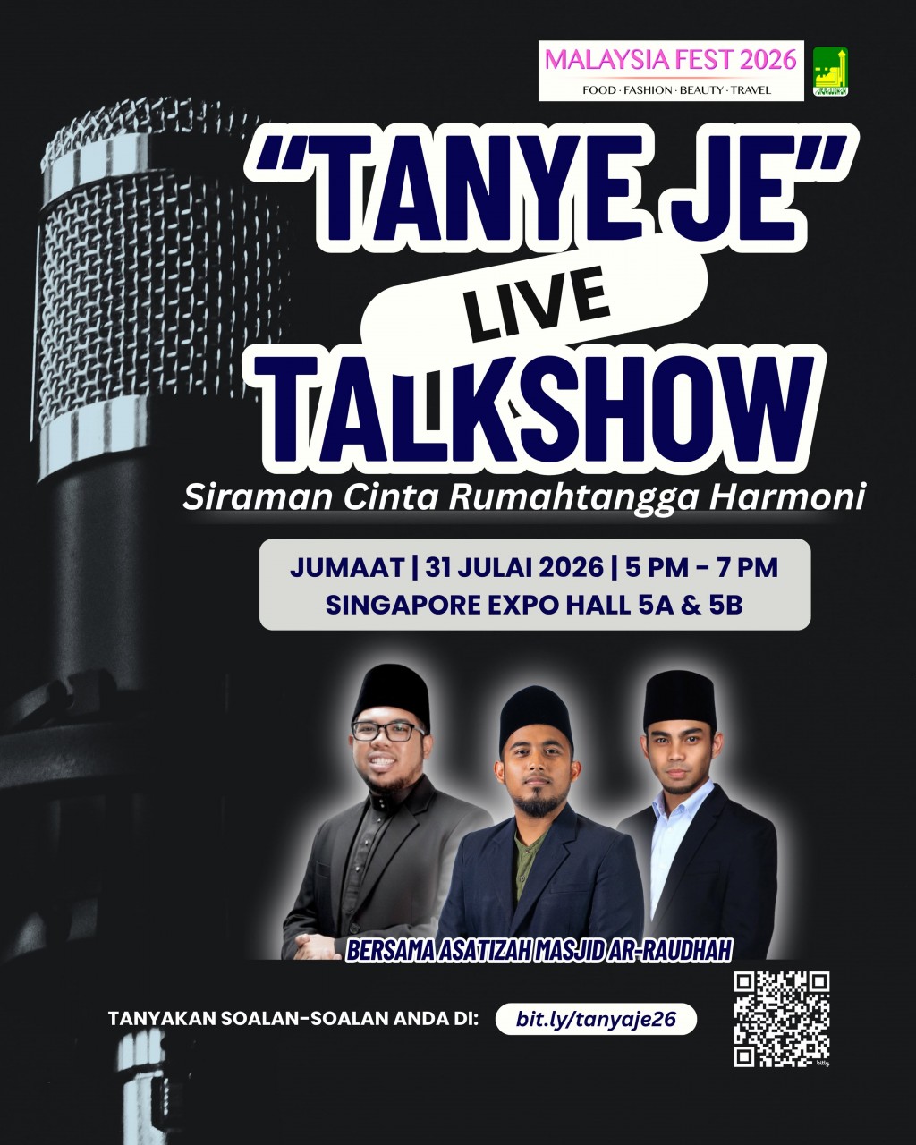 Tanya-Je Live Talkshow: Siraman Cinta Rumahtangga Harmoni | Malaysia Fest 2026