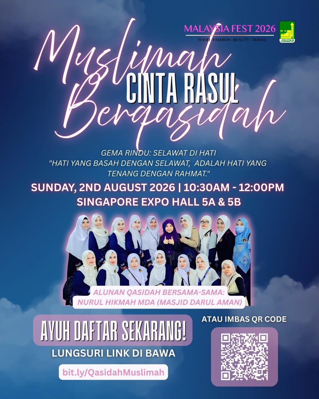 Muslimah Cinta Rasul Berqasidah | Malaysia Fest 2026