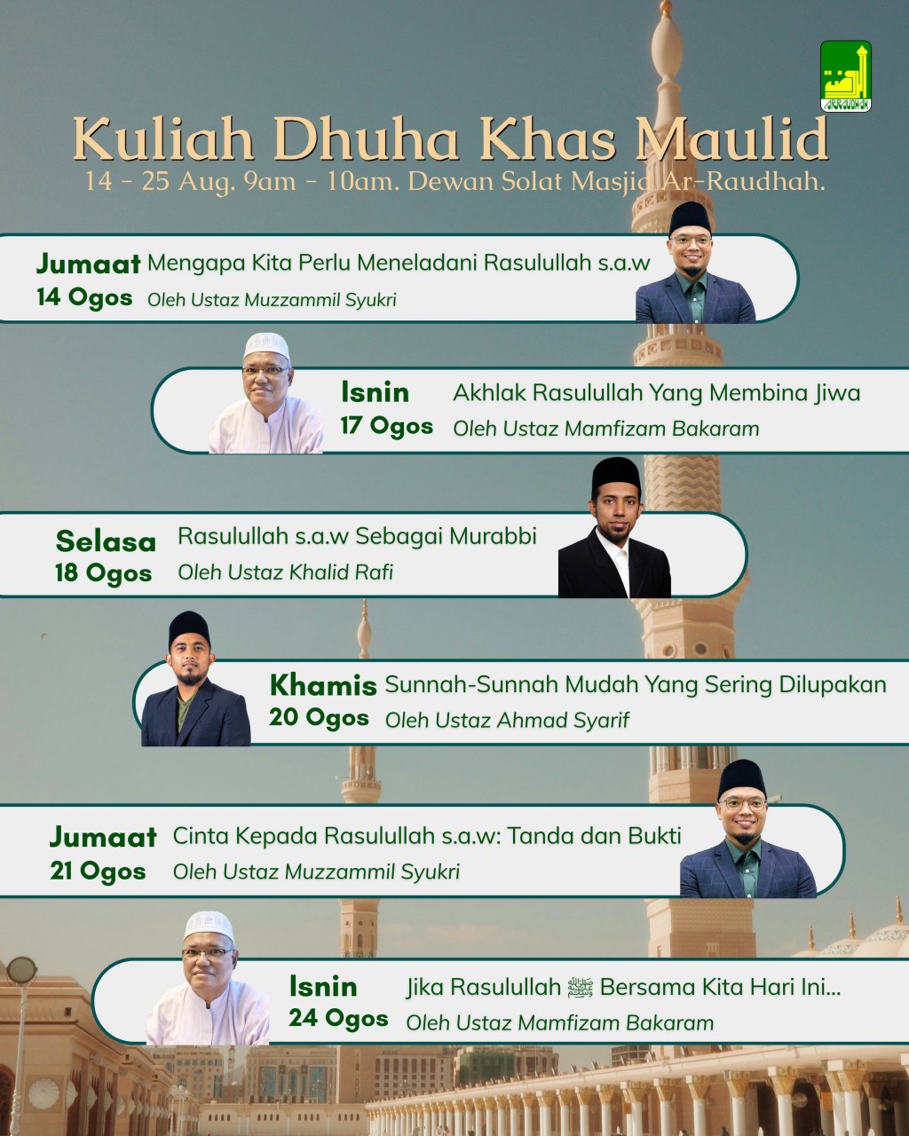 Kuliah Dhuha Khas Maulid