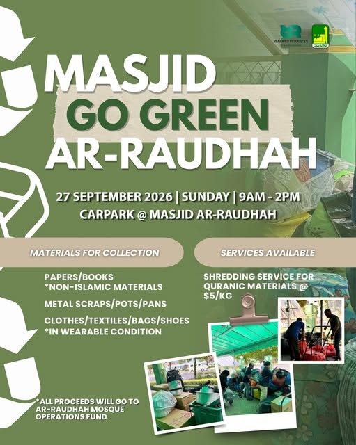 Masjid Ar-Raudhah Go Green 2026