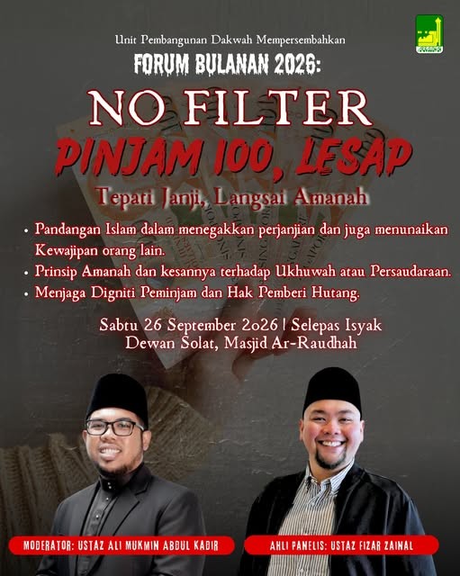 Forum Bulanan 2026: No Filter 'Pinjam 100, Lesap' | Tepati Janji, Langsai Amanah