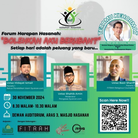 FORUM HARAPAN HASANAH-BOLEHKAH AKU BERUBAH?