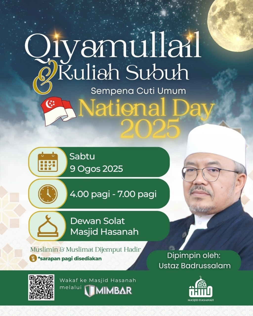 Qiyamullail & Kuliah Subuh - Sampena Cuti Umum