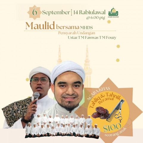 Acara Tahliq & Tahnik Beramai (Sempena Maulid bersama MHDS)