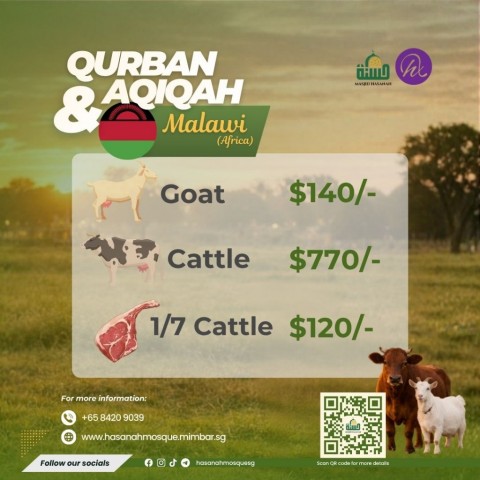 Qurban & Aqiqah Masjid Hasanah 2026 - Malawi