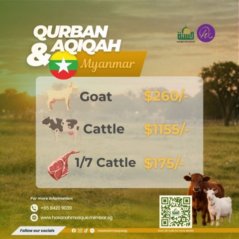 Qurban & Aqiqah Masjid Hasanah 2026 - Myanmar