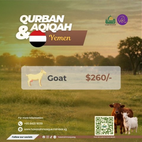 Qurban & Aqiqah Masjid Hasanah 2026 - Yemen