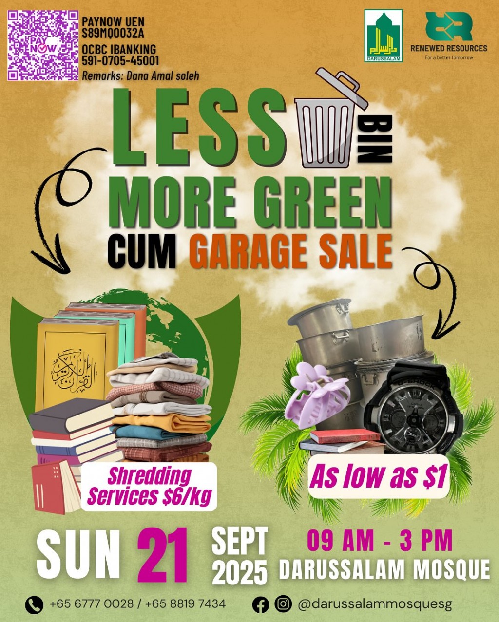 Less Bin, More Green cum Garage Sale