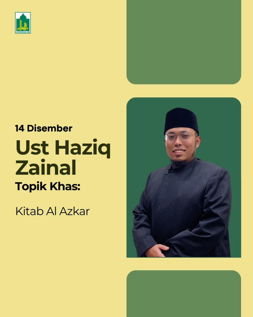 Kuliah Subuh - Topik Khas: Kitab Al Azkar
