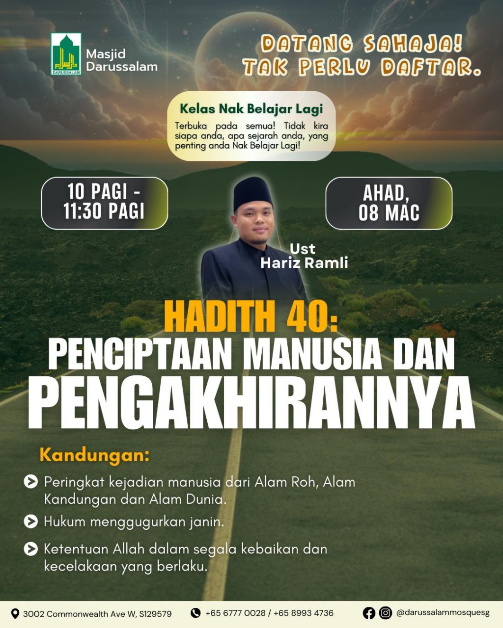 Hadith 40: Penciptaan Manusia dan Pengakhirannya