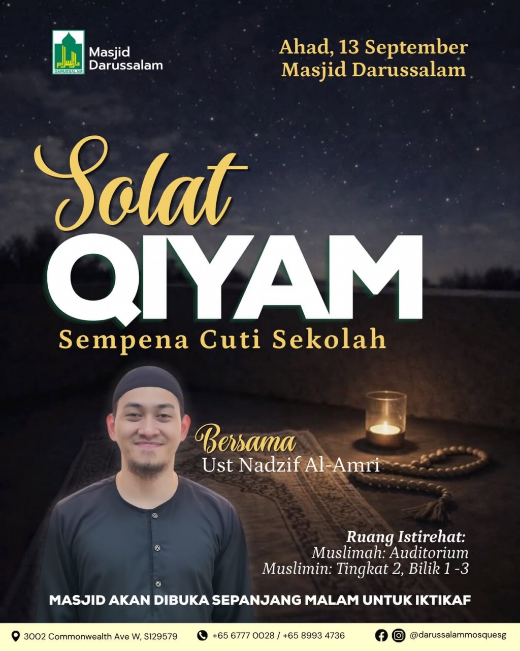 Solat Qiyam - Sampena Cuti Sekolah