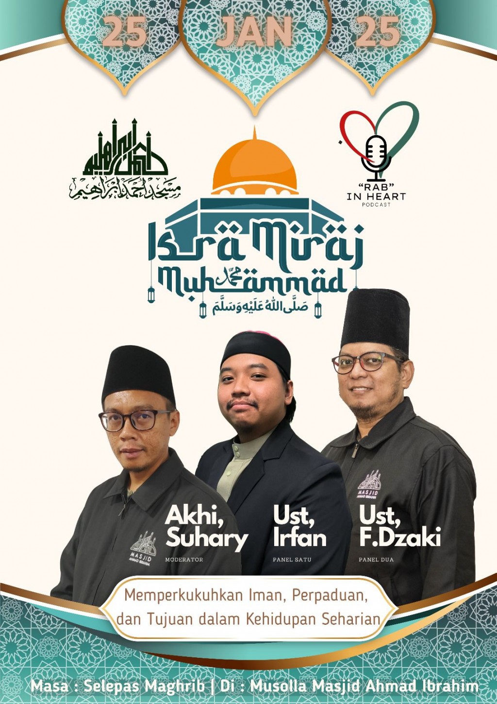Ceramah Israk Mikraj: Memperkukuhkan Iman, Perpaduan, dan Tujuan dalam Kehidupan Seharian