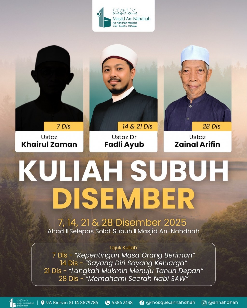 Kuliah Ahad Subuh Disember
