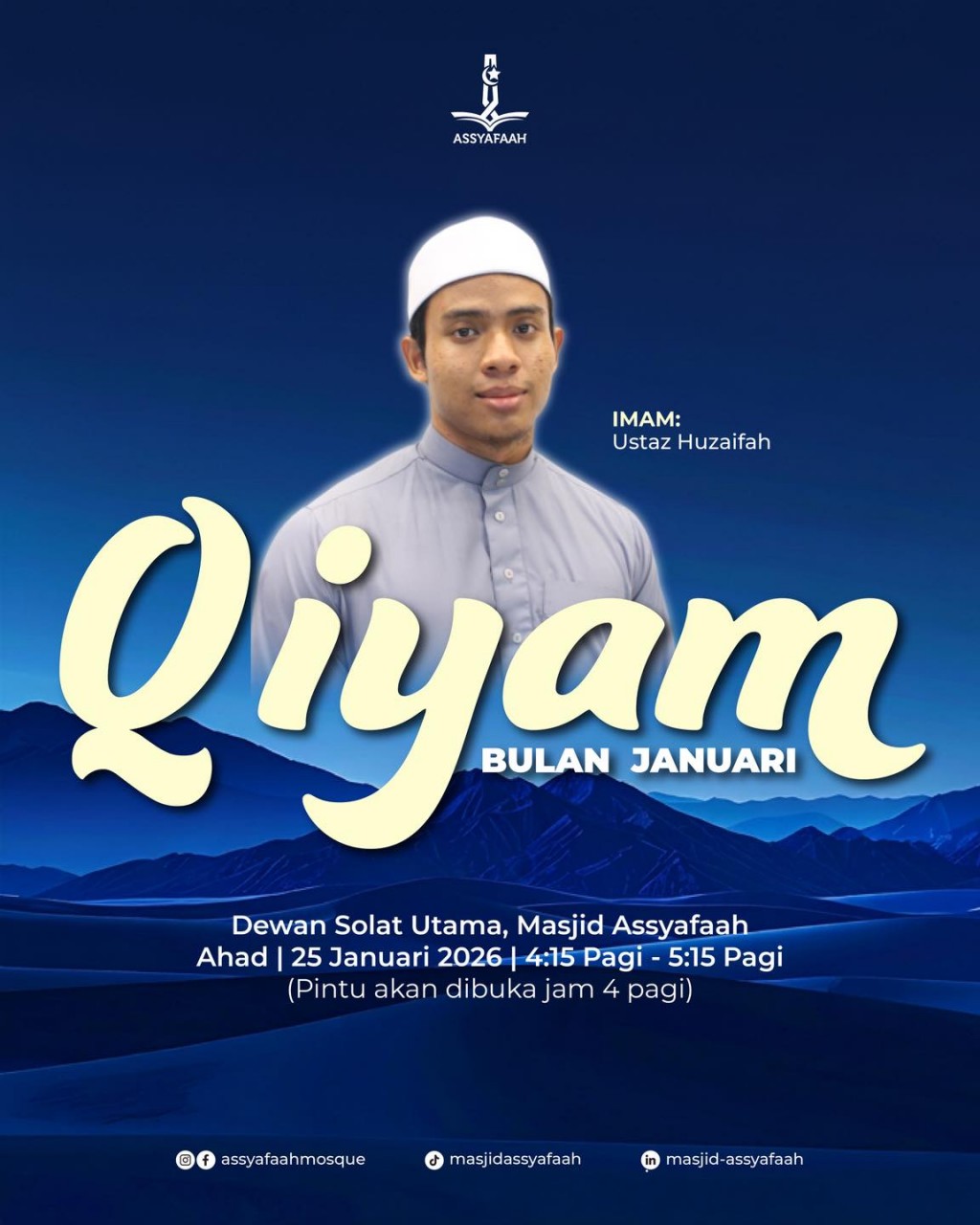 Qiyam Bulanan oleh Al-Fadhil Ustaz Huzaifah