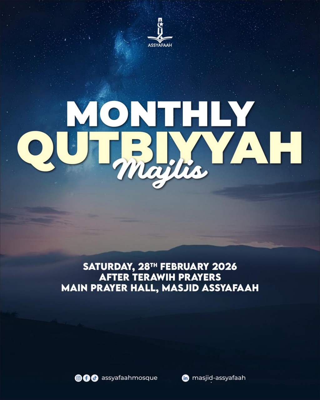 Monthly Qutbiyyah Majlis