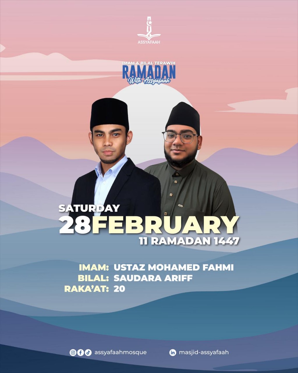 Imam & Bilal Terawih Ramadan - With Assyafaah