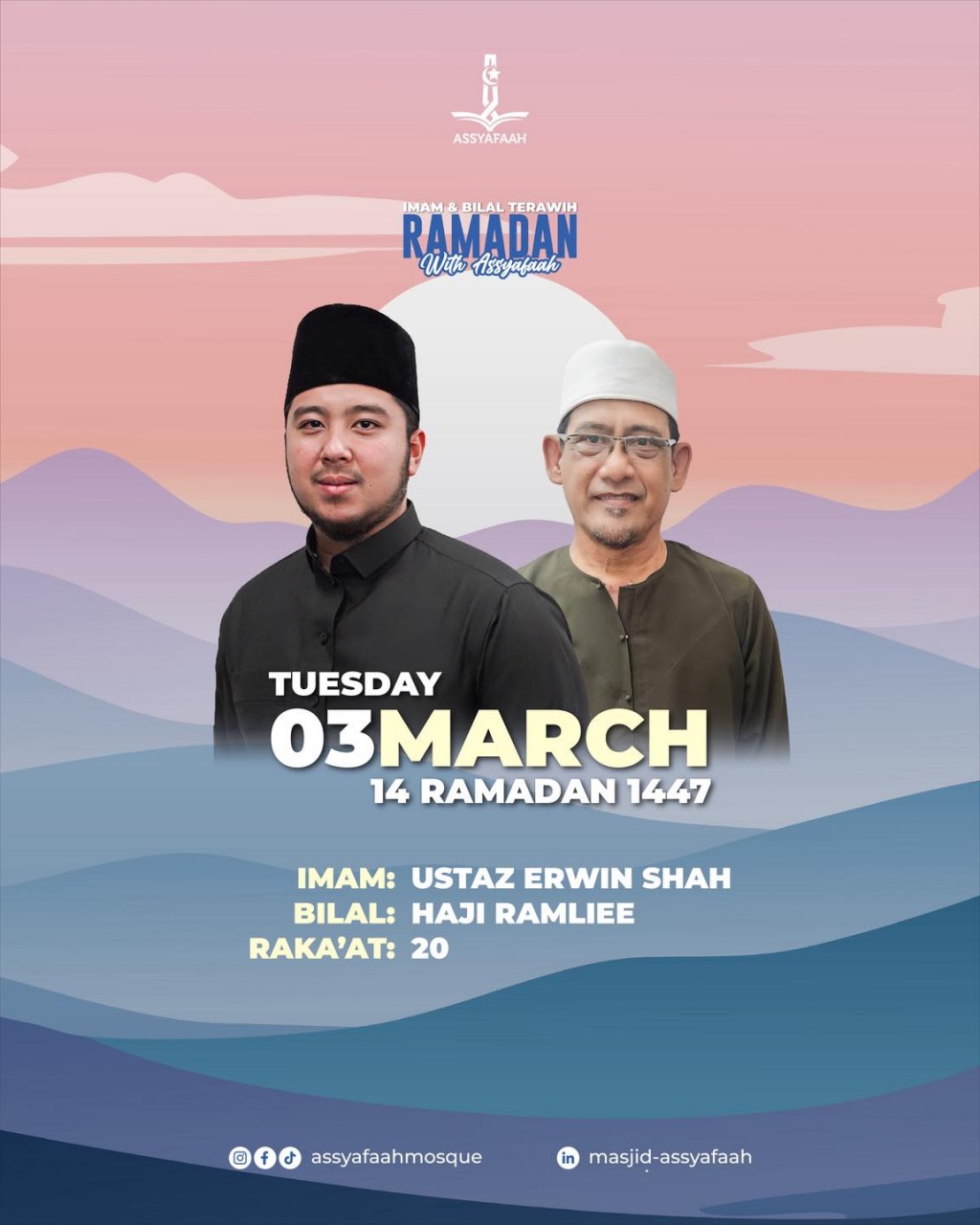 Imam & Bilal Terawih Ramadan - With Assyafaah
