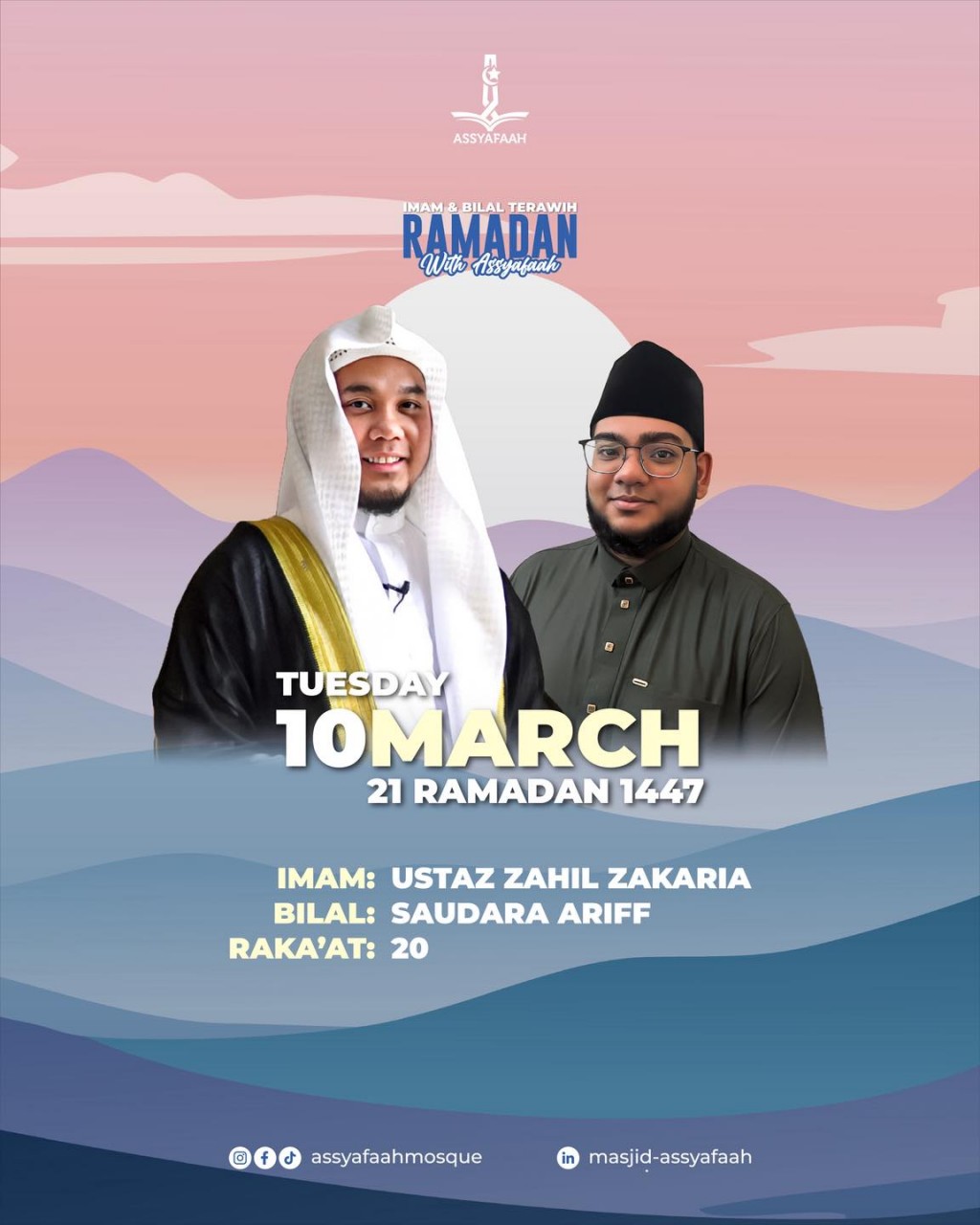 Imam & Bilal Terawih Ramadan - With Assyafaah