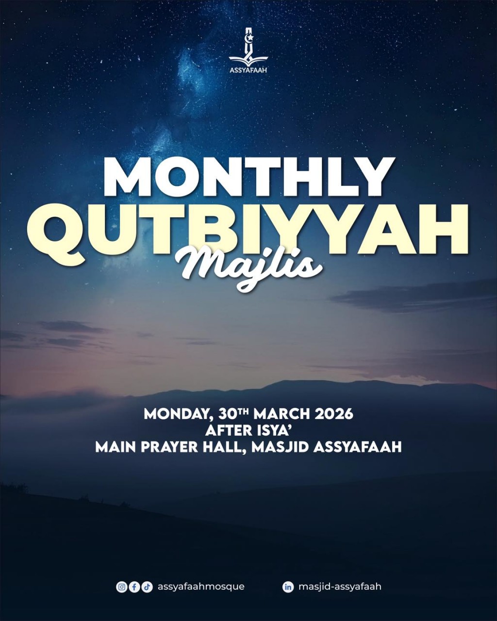 Monthly Qutbiyyah Majlis