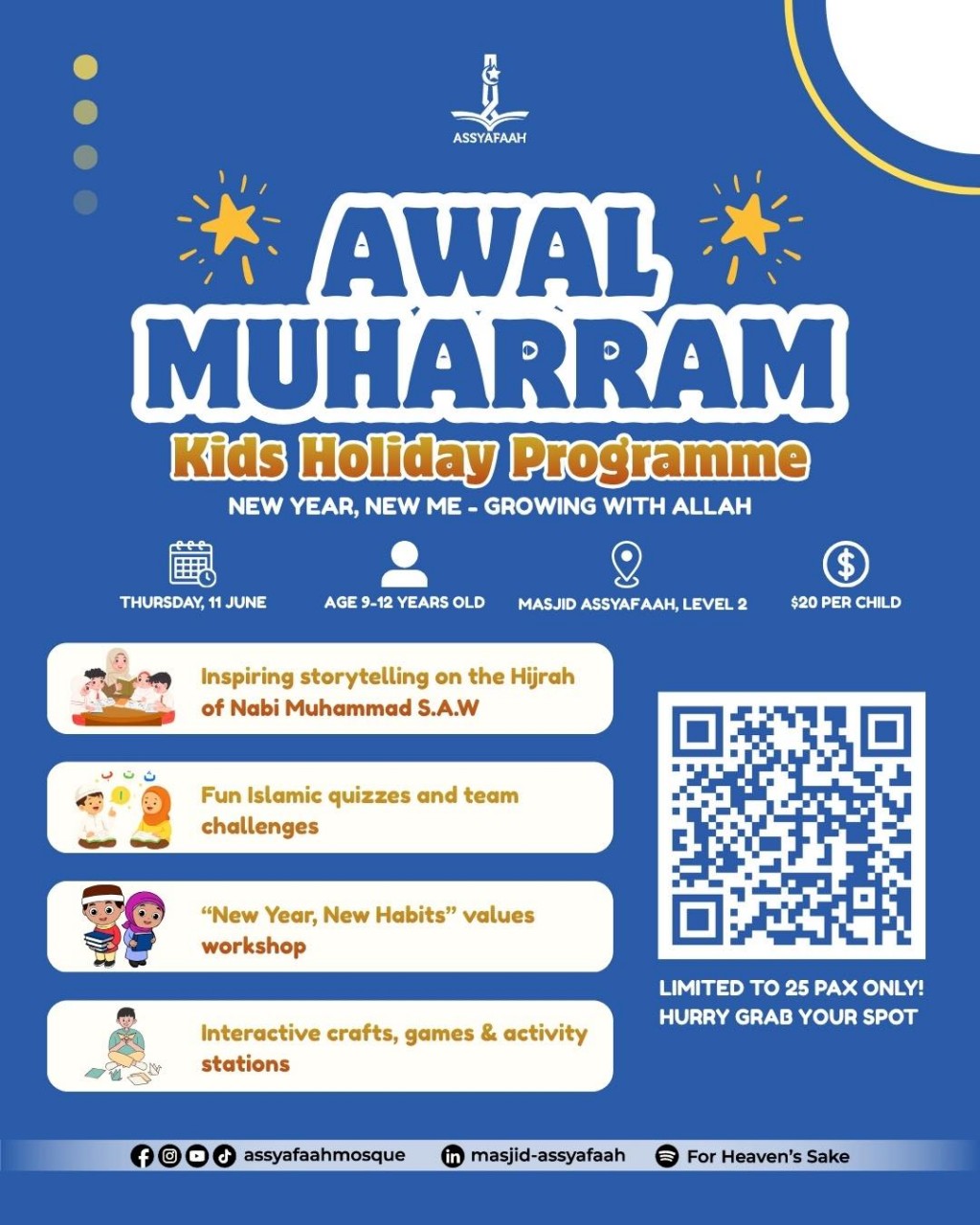 Awal Muharram - Kids Holiday Programme | New Year, New Me - Growing with Allah