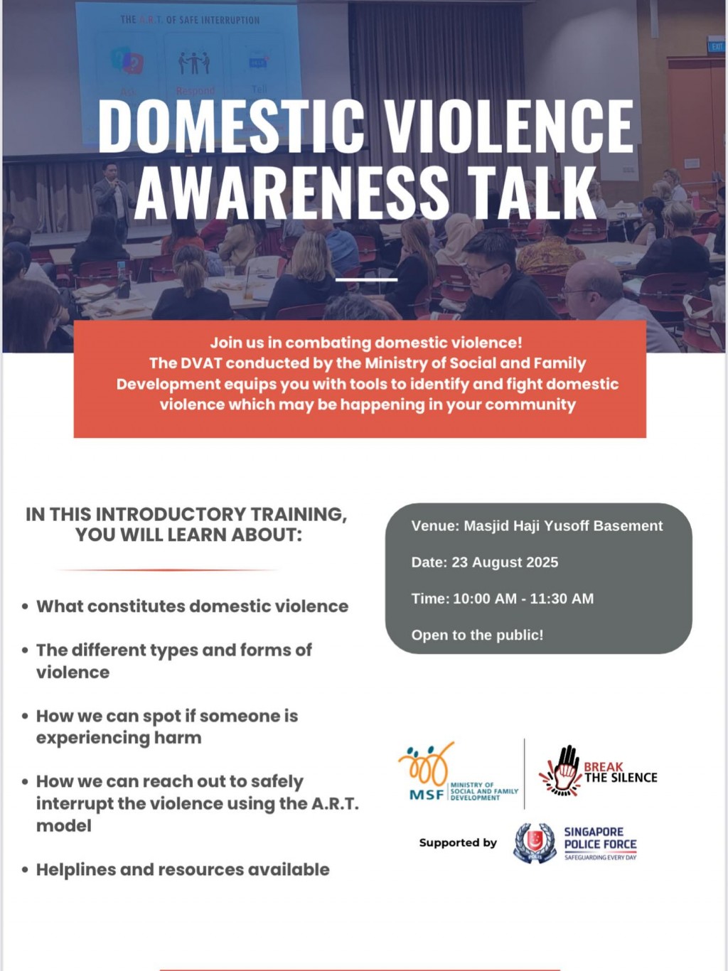 Domestic Violence Awareness Talk