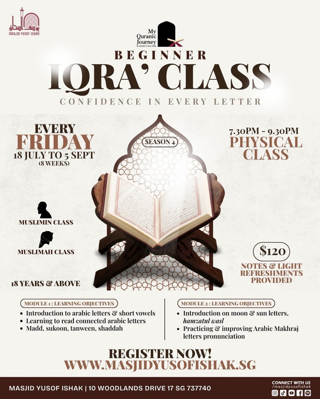 BEGINNER IQRA' CLASS