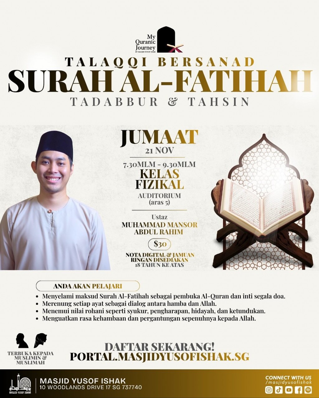 TALAQQI BERSANAD: Surah Al Fatihah - Tadabbur & Tahsin