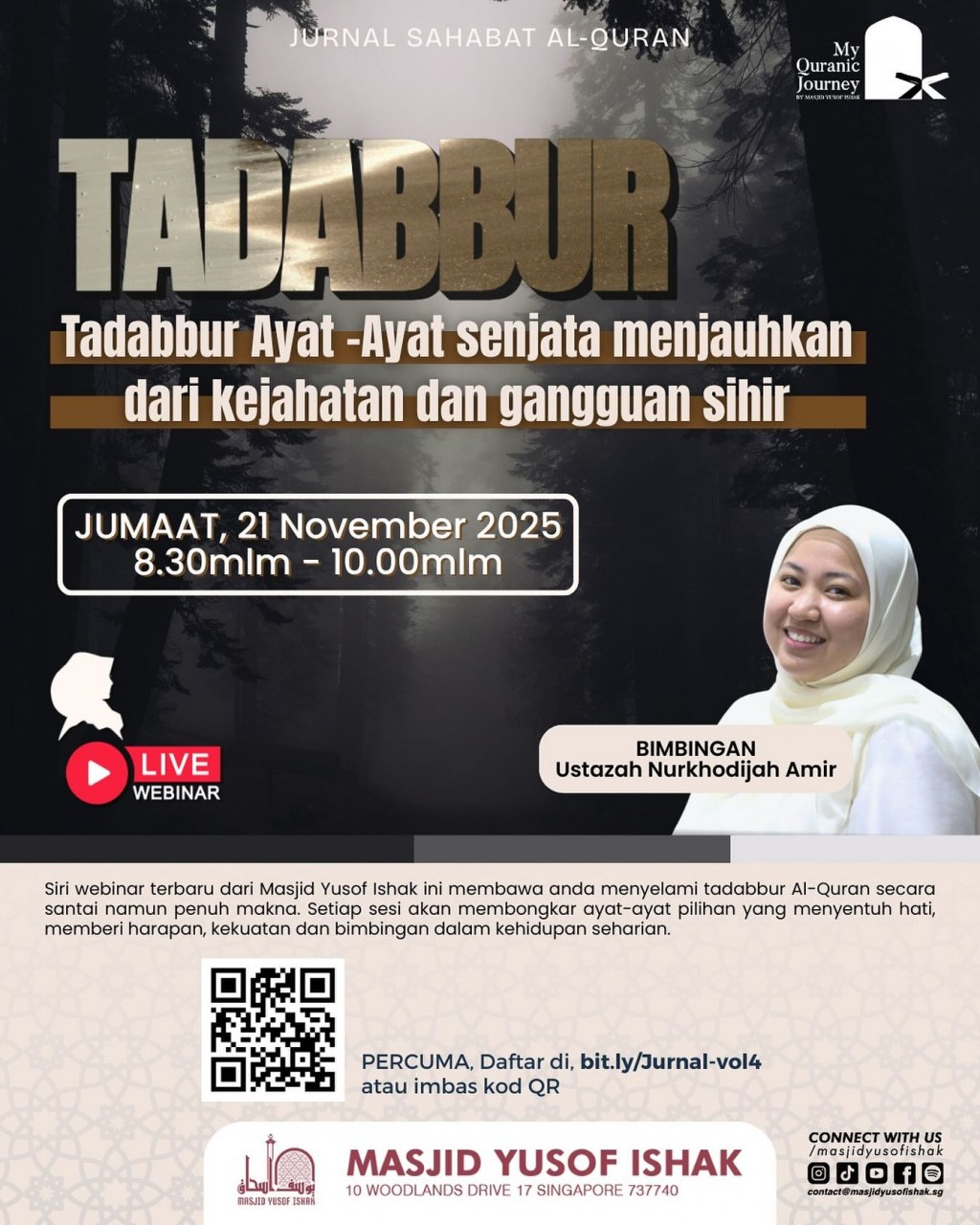 Siri Jurnal Sahabat Al-Quran: Tadabbur - Ayat-ayat senjata untuk menjauhkan dari kejahatan dan Gangguan Sihir