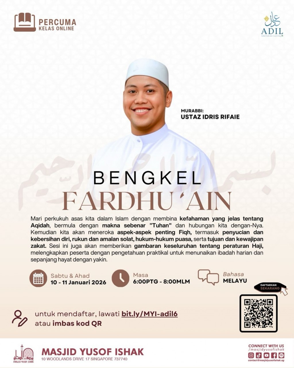 Bengkel Fardhu 'Ain oleh Ustaz Idris Rifaie [Melayu]
