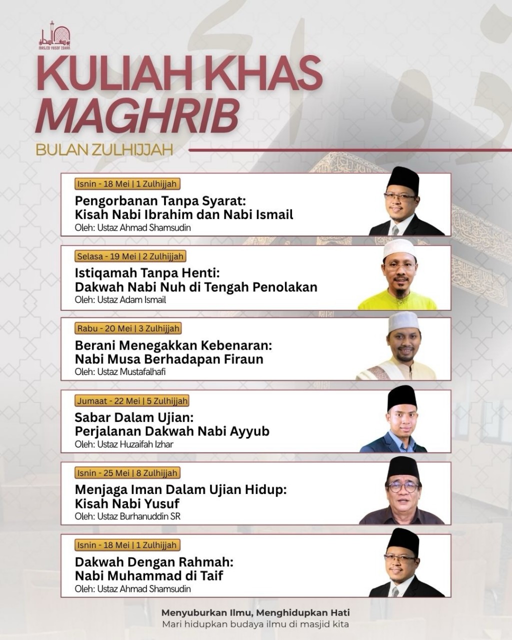 Kuliah Khas Maghrib - Bulan Zulhijjah