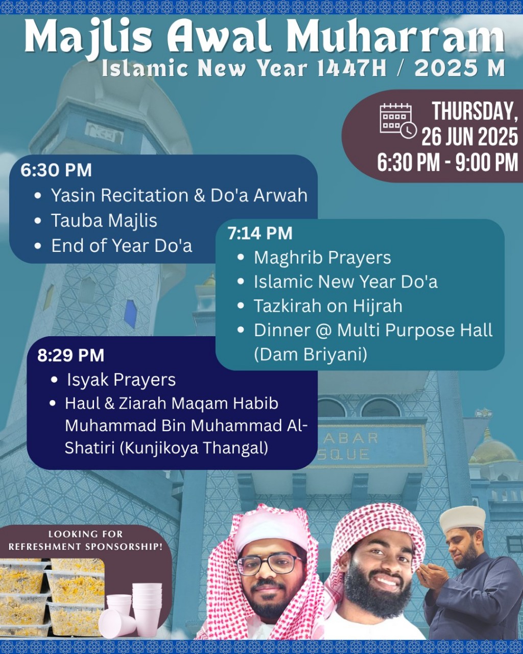 Majlis Awal Muharram - Islamic New Year 1447H/2025 M
