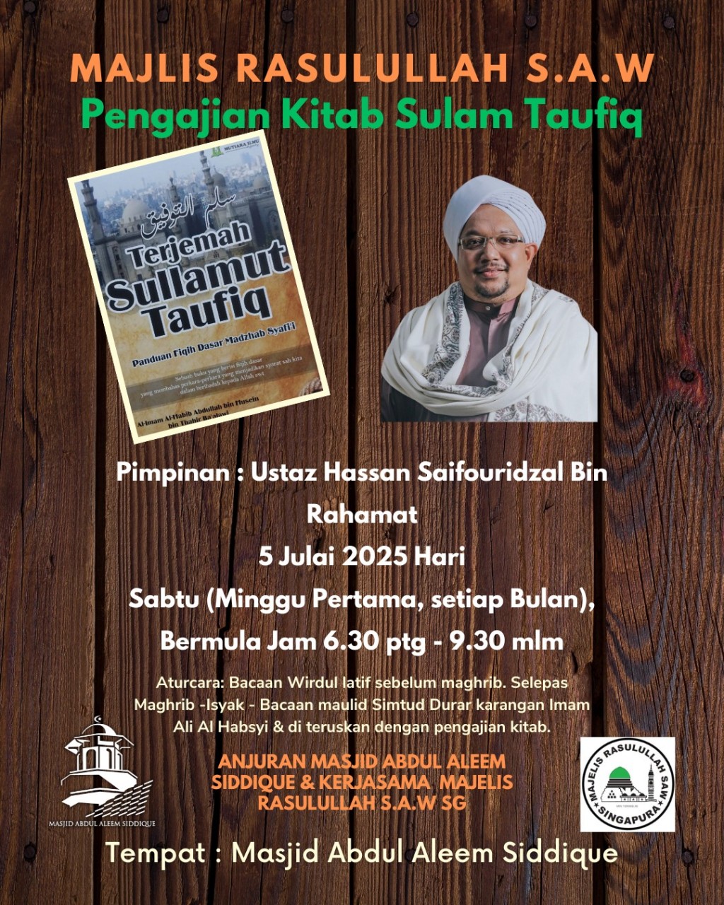 Majlis Rasulullah S.A.W - Pengajian Kitab Sulam Taufiq