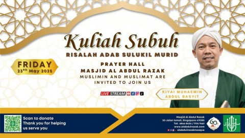 KULIAH SUBUH: Risalah Adab Sulukil Murid