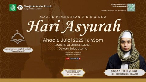 Majlis Pembacaan Zikir & Doa - Hari Asyurah