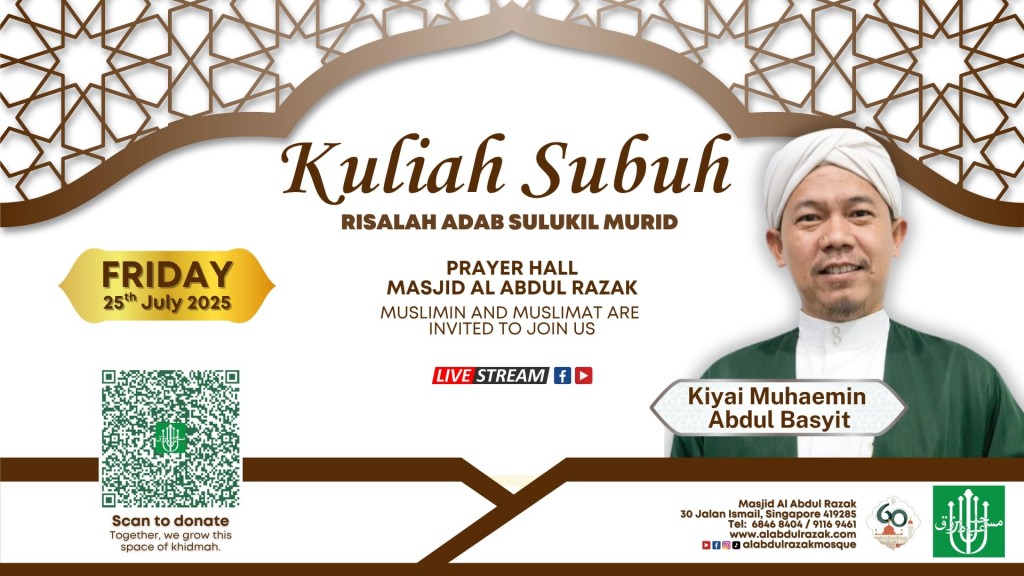 KULIAH SUBUH: Risalah Adab Sulukil Murid