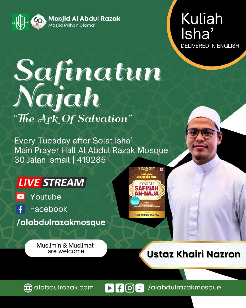 Kuliah Isha': Safinatun Najah - The Ark Of Salvation