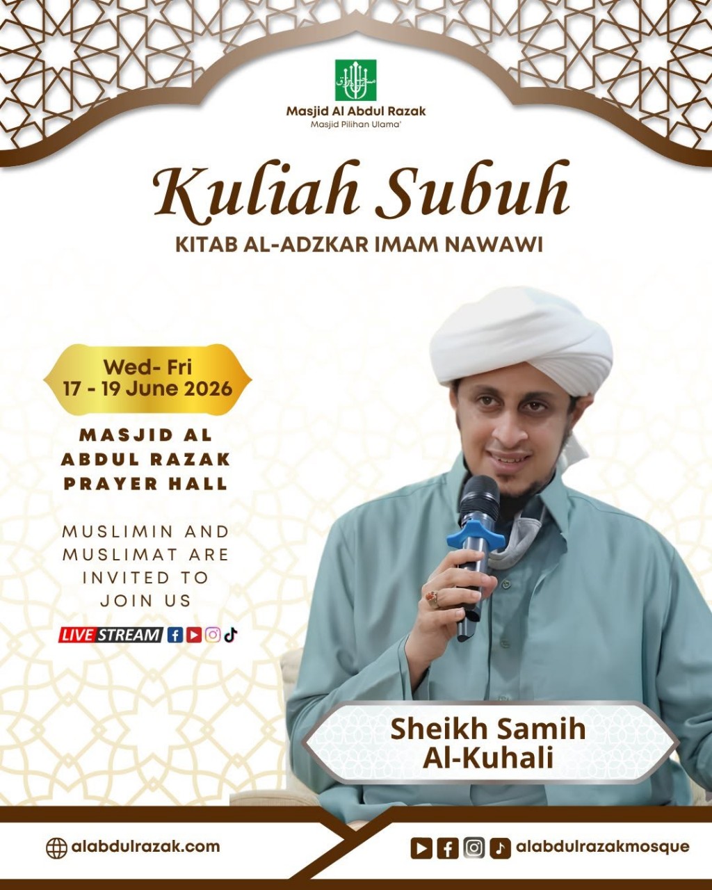 Kuliah Subuh: Kitab Al-Azkar by Imam An-Nawawi