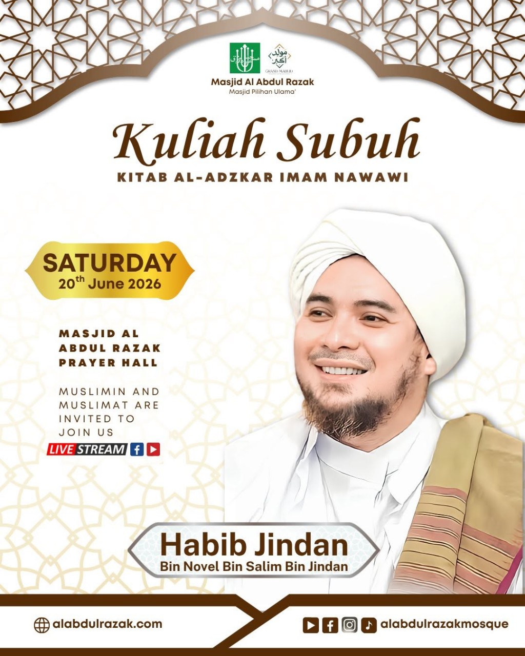 Kuliah Subuh: Kitab Al-Azkar by Imam An-Nawawi