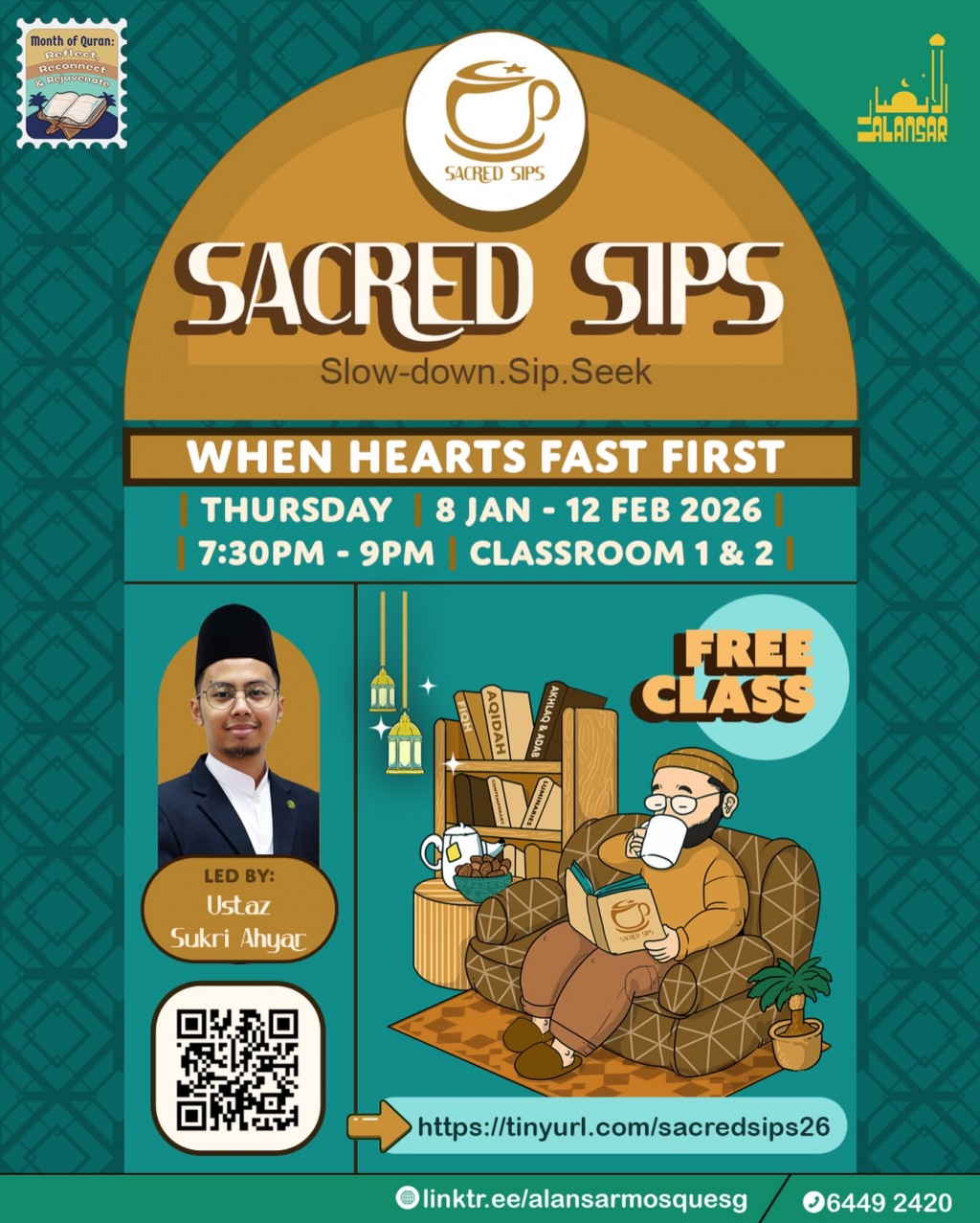 SACRED SIPS:  Slow-Down.Sip.Seek | When Hearts Fast First