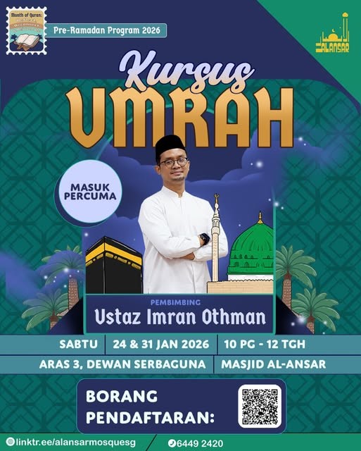 Kursus Umrah - Ustaz Imran Othman | Pre-Ramadan Program 2026
