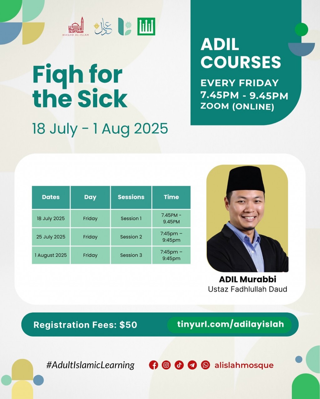 ADIL COURSES: Fiqh For The Sick
