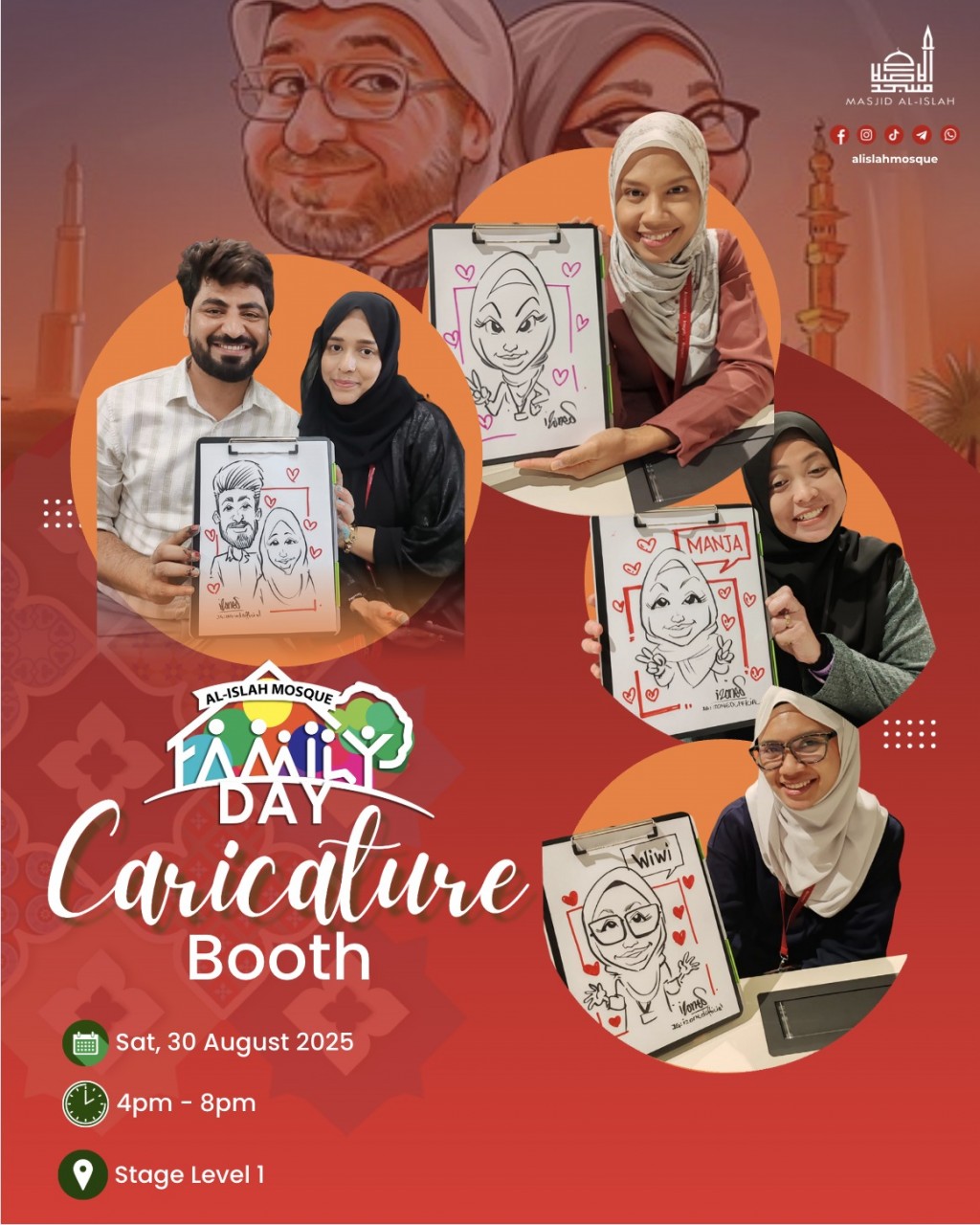 Caricature Booth - Family Day