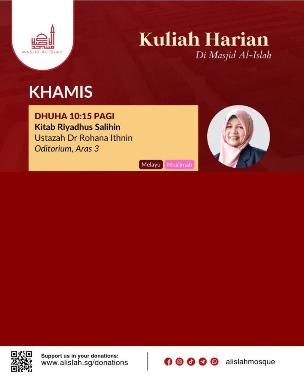 KULIAH HARIAN - KHAMIS 