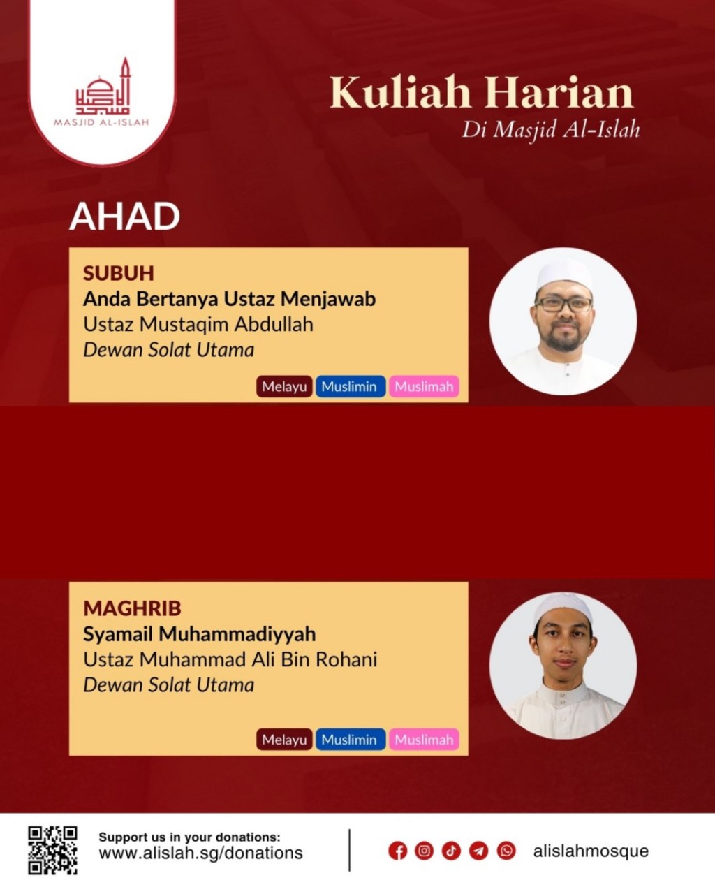 KULIAH HARIAN - AHAD