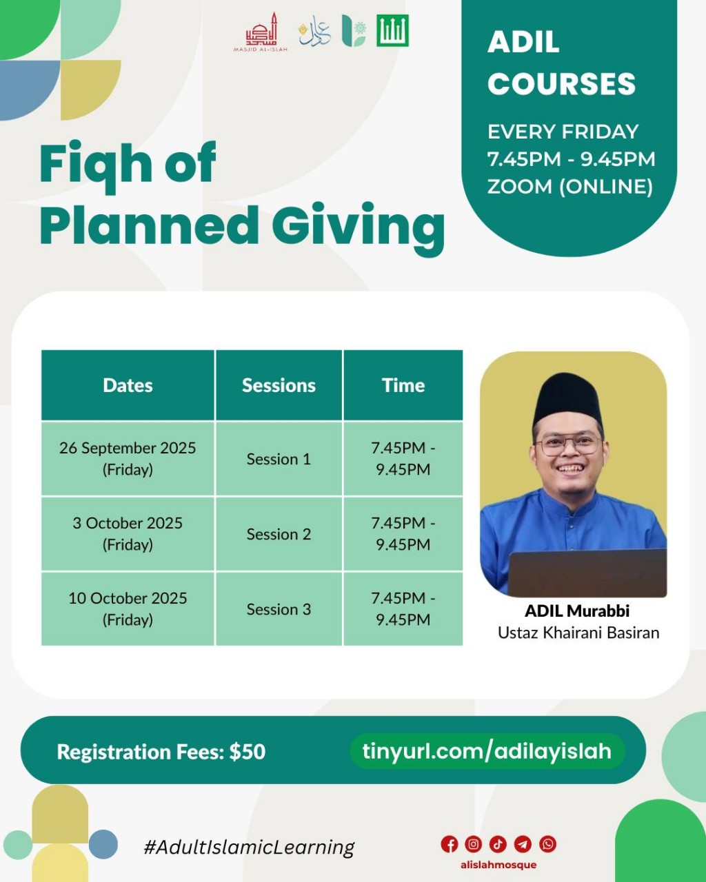 ADIL COURSES: Fiqh of Planned Giving